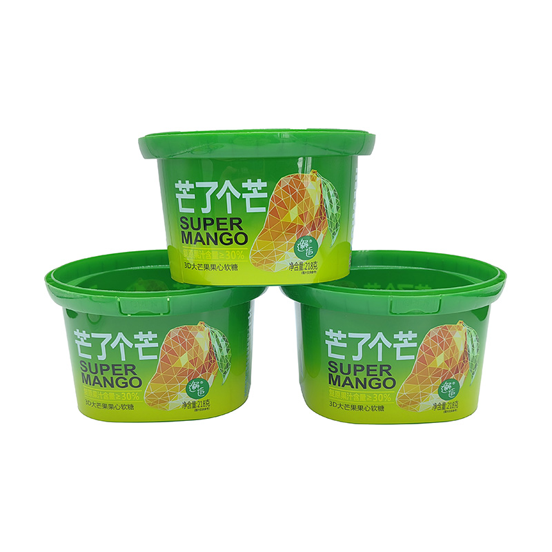 PP IML Plastique carré de crème glacée